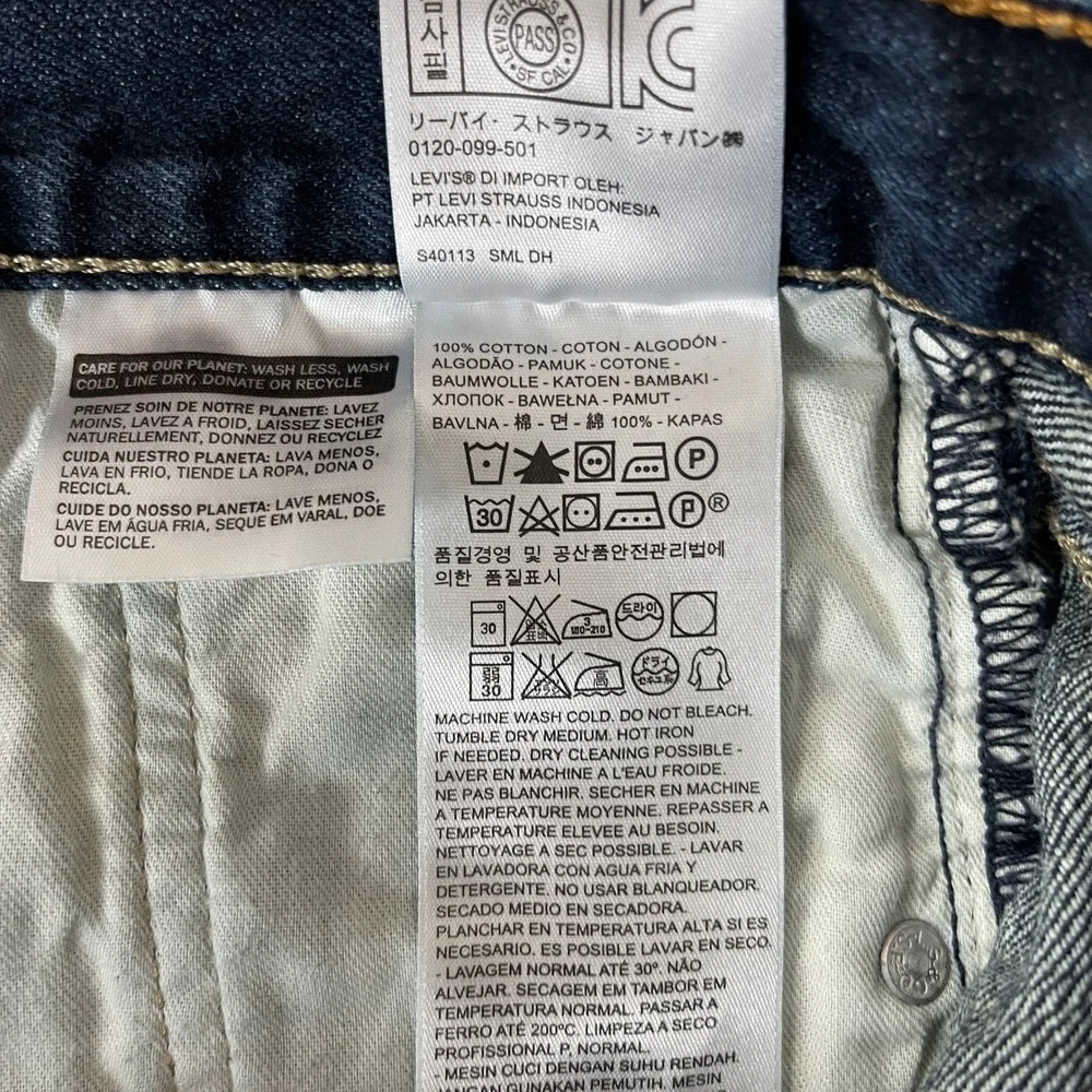 Levis Jeans Mens 29x30 Blue 527 Slim Bootcut Denim Cowboy Rodeo Grunge Y2K